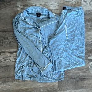 Men’s J. Crew pajama set top and bottom - light blue